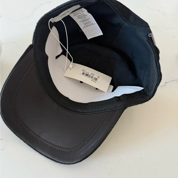 NWT Vince Cashmere Leather Women’s Baseball Hat - Picture 5 of 9